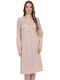 Primavera Winter Cotton Women's Nightdress Pink