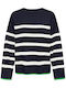 Only Damen Langarm Pullover Marineblau