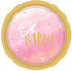 Amscan Oh Baby Girl Party Plate 8 Pieces