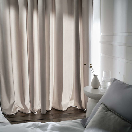 Gofis Home Κουρτίνα με Τρουκς Winter 711/34 Γκρι 140x280εκ.