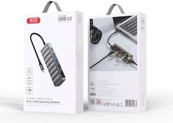 XO HUB015 USB Хъб с 5 Порта (USB-C) XO-HUB015