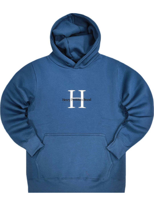 Henry Clothing Sweatshirt with Hood Blue