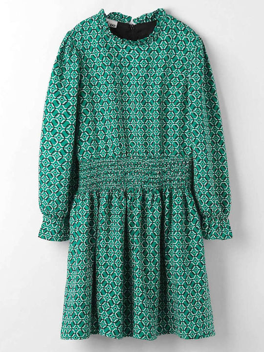 Girls Dress Long Sleeve Green
