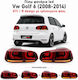 Vland Πίσω Φανάρια Led για Volkswagen Golf VI Full Dynamic GTI R20 Look Σκούρο Κόκκινο/Φιμέ 08-12 4τμχ