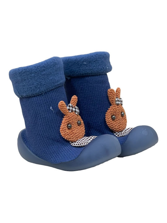 Childrenland Kinderstrümpfe Hausschuh-Socken Blau