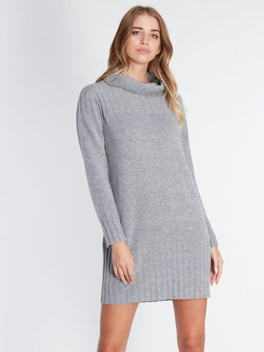 Emme Marella Mini Dress Knitted Gray