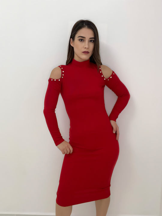 Mistix Mini Φόρεμα Κόκκινο