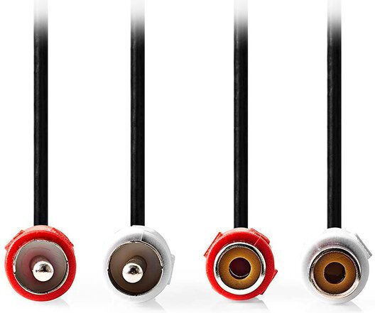 Nedis Cablu 2x RCA male - 2x RCA male 2m CAGL24205BK20