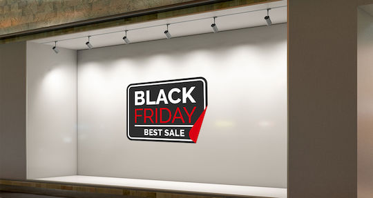 UrbanStickers Aufkleber Anzeige Schwarzer Freitag Black 119 1Stück