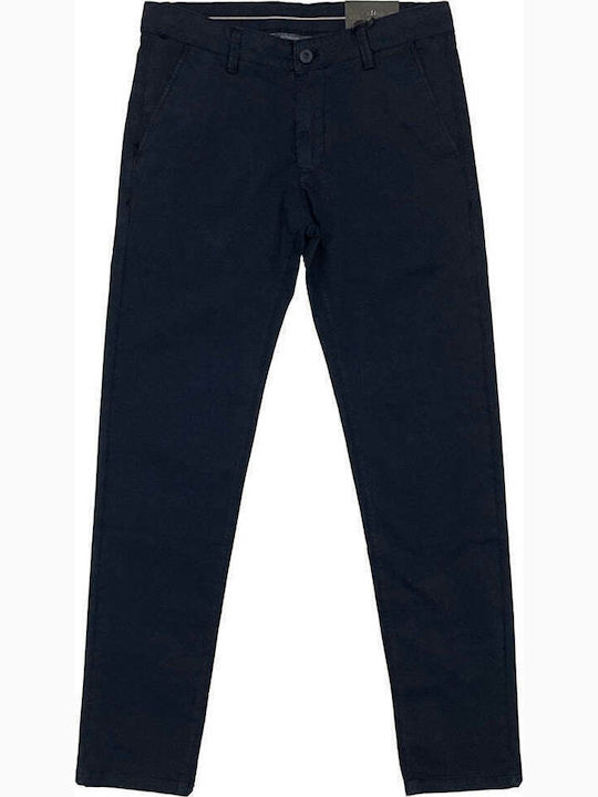 Pantaloni Chino Elastic Albastru