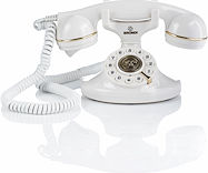 Brondi Vintage 10 Ενσύρματο Τηλέφωνο Ρετρό Λευκό 10270961