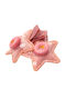 Gift-Me Set Kinderhaarklammern mit Haarspange Stern in Rosa Farbe