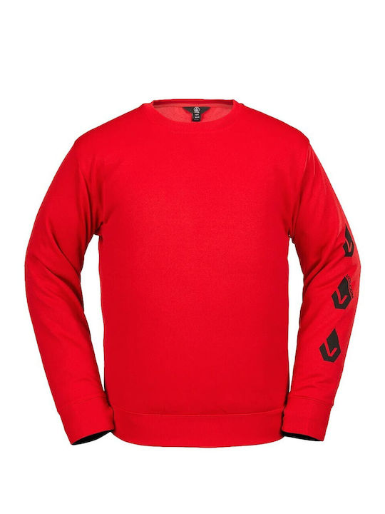 Volcom Herren Langarm-Pullover Rot