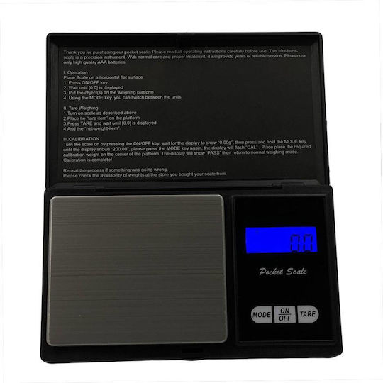 Electronic Precision Commercial Scale with Weighing Capacity of 0.2kg and Division 0.1gr