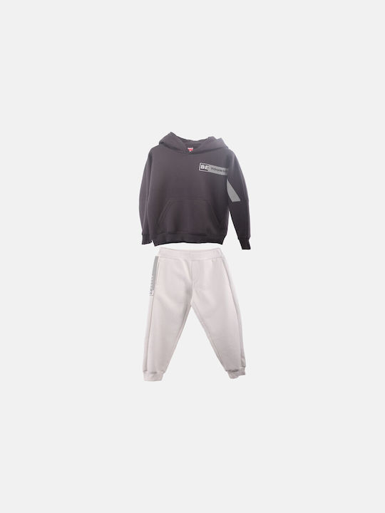 Joyce Kids Sweatpants Set Charcoal 2pcs