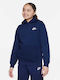 Fleece Παιδικό Φούτερ με Κουκούλα και Τσέπες Μπλε Nsw Club