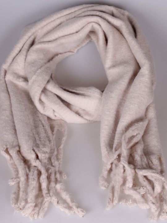 Women's Wool Scarf Ecru