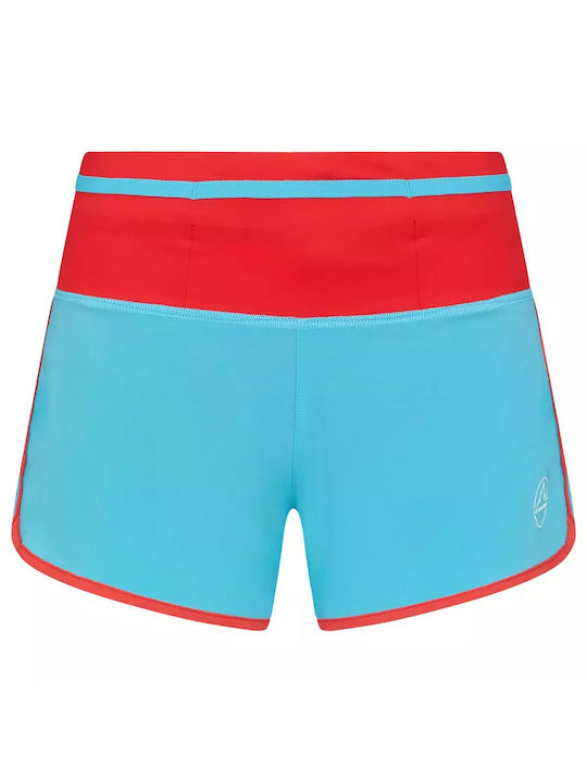 La Sportiva Women's Sporty Shorts Blue/Hibiscus