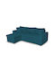 Ellie Ecke Sofa mit Stauraum Petrol Blau 225x148cm