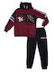 Frenzy Kids Sweatpants Set Burgundy 2pcs