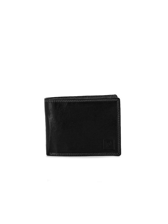 Pierre Cardin Men's Leather Card Wallet with RFID Black