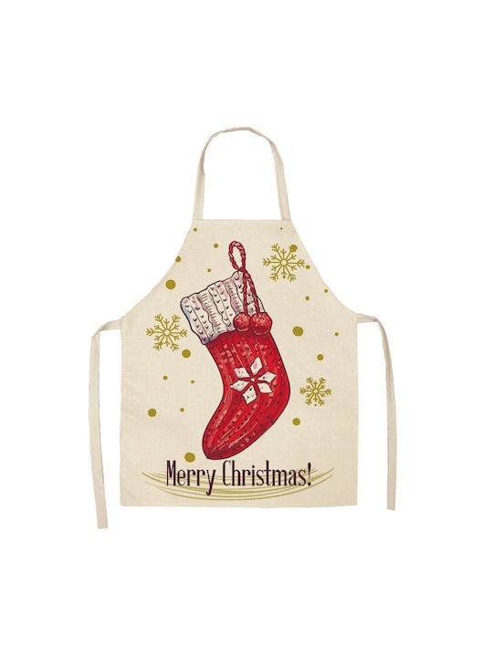 Etoile Weihnachts-Küche Αpron Weiß B47xL38cm. 1Stück