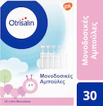 Otrisalin Single Use Plastic Ampoules Αμπούλες Φυσιολογικού Ορού για Βρέφη και Παιδιά 30τμχ 150ml