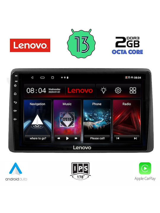 Lenovo Sistem Audio Auto pentru Nissan Juke 2021> (Bluetooth/USB/WiFi/GPS/Apple-Carplay/Android-Auto) cu Ecran Tactil 10"