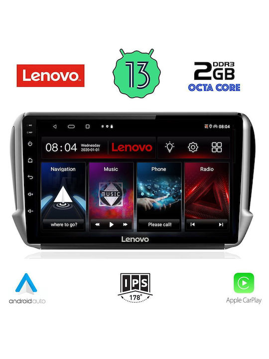 Lenovo Ηχοσύστημα Αυτοκινήτου 2012-2021 (Bluetooth/USB/WiFi/GPS/Apple-Carplay/Android-Auto) με Οθόνη Αφής 10"