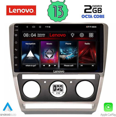 Lenovo Sistem Audio Auto pentru Skoda Octavia 2005-2012 (Bluetooth/USB/WiFi/GPS/Apple-Carplay/Android-Auto) cu Ecran Tactil 10"