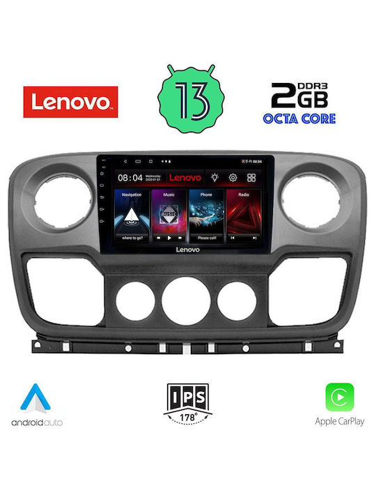 Lenovo Car-Audiosystem für Opel Movano Renault Haupt- Nissan NV400 2010-2020 (Bluetooth/USB/WiFi/GPS/Apple-Carplay/Android-Auto) mit Touchscreen 10"