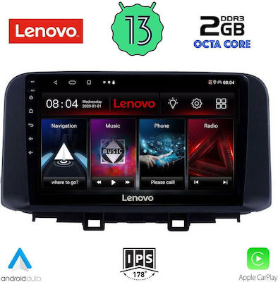 Lenovo Ηχοσύστημα Αυτοκινήτου για Hyundai Kona 2017> (Bluetooth/USB/WiFi/GPS/Apple-Carplay/Android-Auto) με Οθόνη Αφής 10"