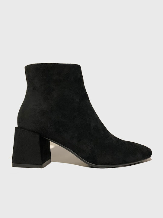 Seven Women's Ankle Boots with Medium Heel Black