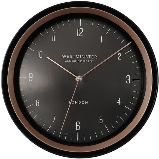 Oriana Ferelli Wanduhr Kunststoff Braun Ø29.3cm