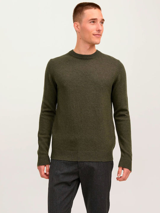 Jack & Jones Herren Langarm-Pullover Khaki