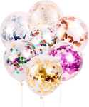 Set of 6 Balloons Latex Multicolour Birthday-Celebration