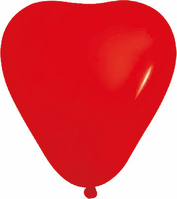 Set of 6 Balloons Latex Red Birthday-Celebration Καρδια