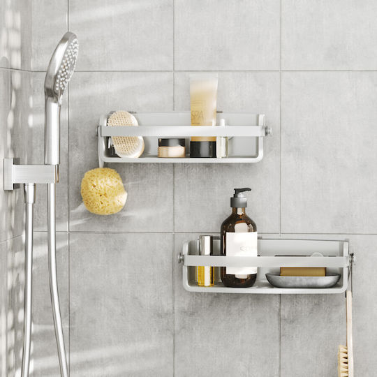 Umbra Wall Mounted Bathroom Shelf Metallic 33x12x9cm Umbra Wall Mounted Bathroom Shelf Metallic 33x12x9cm