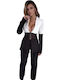 Women's Short Puffer Jacket for Winter White