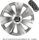 Versaco Σετ Τάσια Αυτοκινήτου Energy Rc 14" με Σήμα Mazda 4τμχ Ασημί
