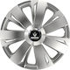 Versaco Car Hubcap Set Energy Rc with Renault Emblem 15" 4pcs Silver