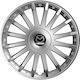 Versaco Set Capace de Roți Auto Crystal Compatibilitate Mazda 4 Bucăți 16 Argintii