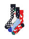 Happy Socks Snowman Κάλτσες Πολύχρωμες 3Pack