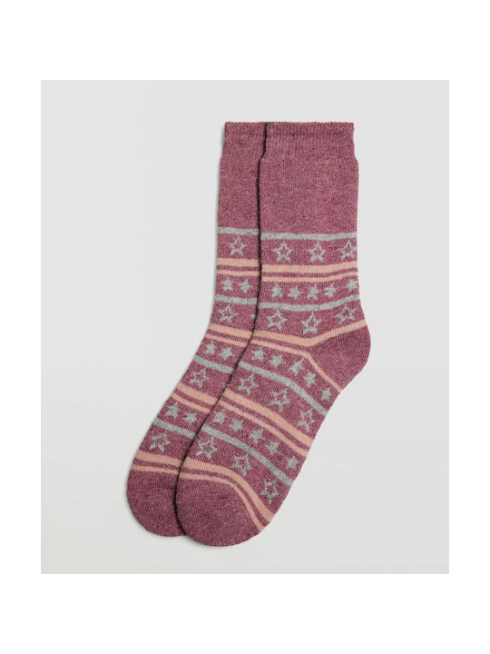 Ysabel Mora Angora Women's Socks Pink