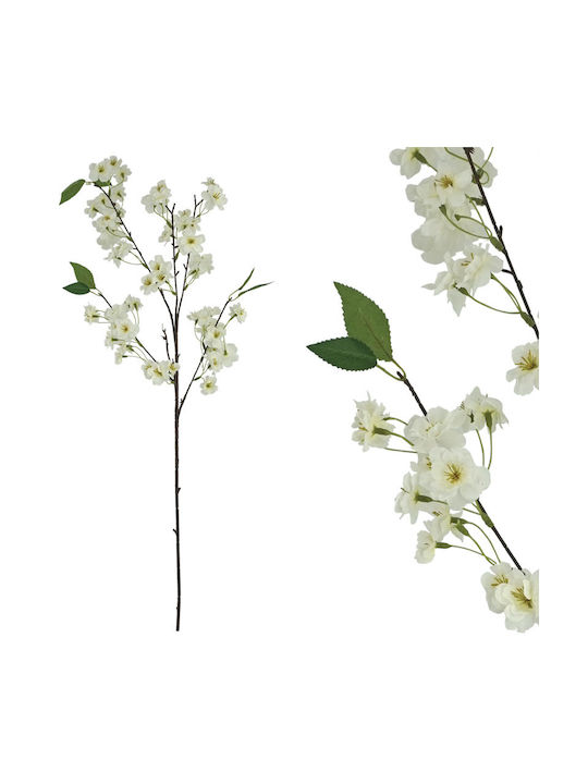 Marhome Artificial Decorative Branch Cherry White 90cm 1pcs