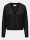 Only Women's Knitted Cardigan with Buttons Black