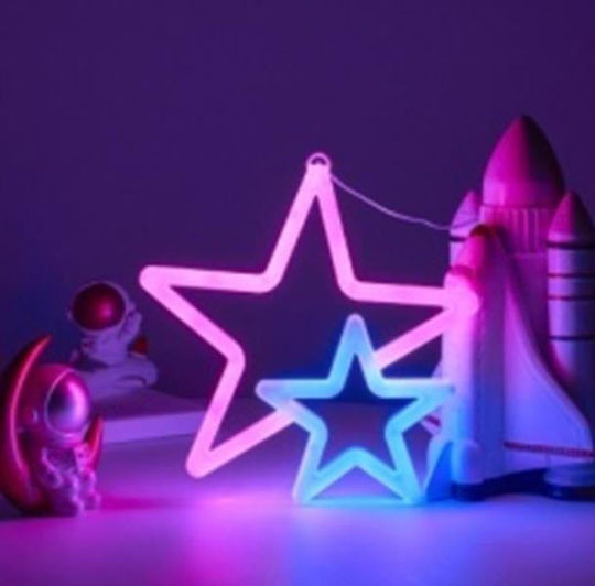 Crăciunesc Decorativ Suspendata Stea cu lumină LED Plastic 26x1.8x26buc 1buc