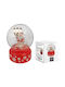 Christmas Snowball Illuminated with Santa Claus 18x18x14cm
