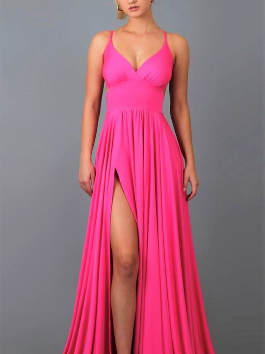 Woman's Fashion Maxi Evening Dress Pink