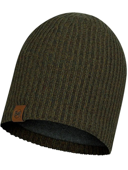 Buff Knitted Fleece Beanie Cap Khaki .10.00